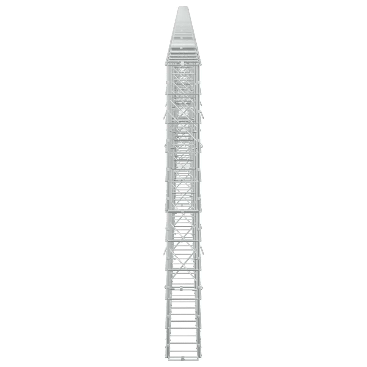 Γκαμπιόν με σύρμα 5 mm και πλέγμα 10x10 cm 1200x10x100 εκ. - Pakobazaar