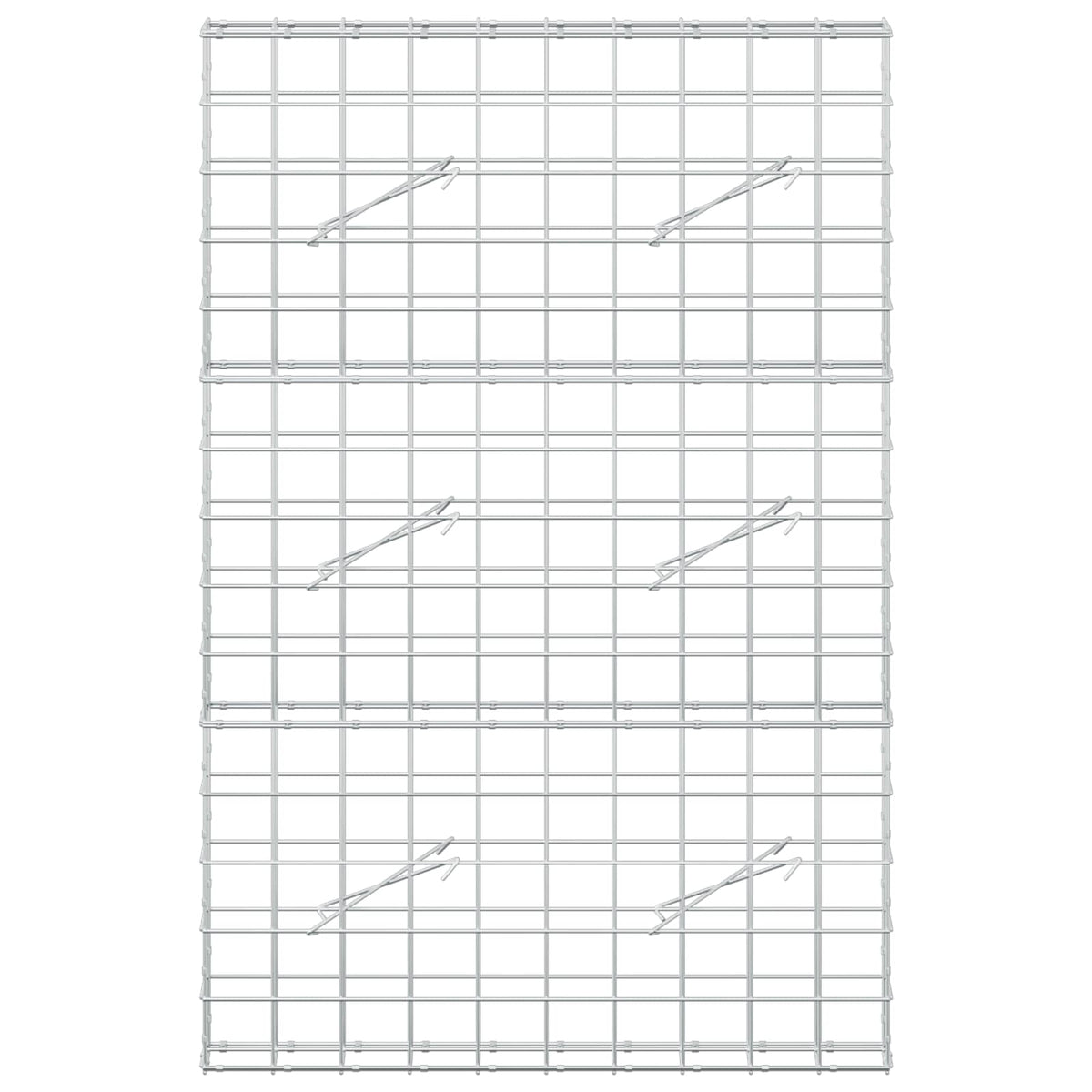 Γκαμπιόν με σύρμα 5 mm και πλέγμα 10x10 cm 100x10x150 εκ - Pakobazaar
