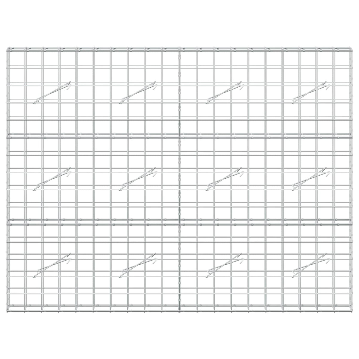 Γκαμπιόν με σύρμα 5 mm και πλέγμα 10x10 cm 200x10x150 εκ - Pakobazaar