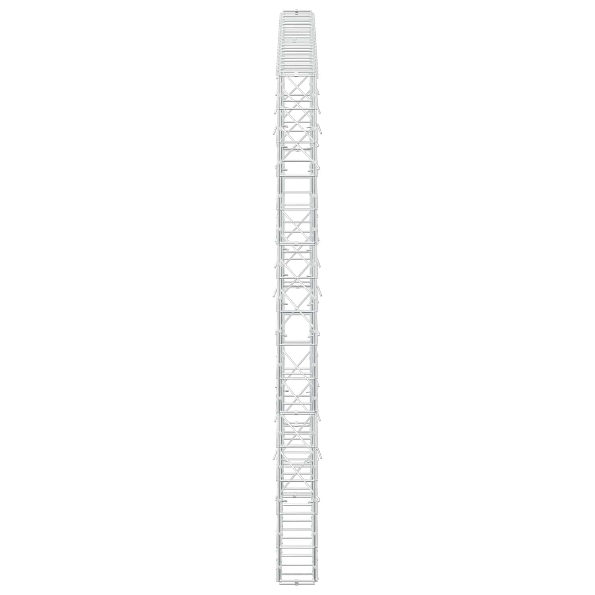 Γκαμπιόν με σύρμα 5 mm και πλέγμα 10x10 cm 200x10x150 εκ - Pakobazaar