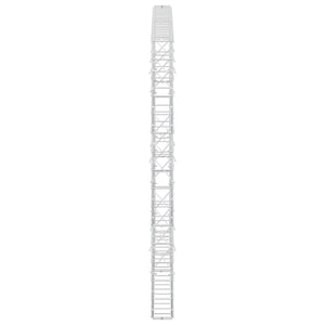 Γκαμπιόν με σύρμα 5 mm και πλέγμα 10x10 cm 200x10x150 εκ - Pakobazaar