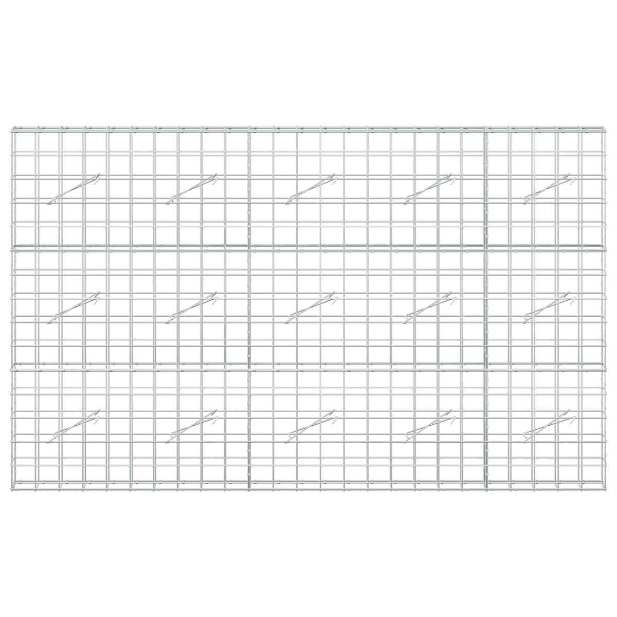 Γκαμπιόν με σύρμα 5 mm και πλέγμα 10x10 cm 250x10x150 εκ