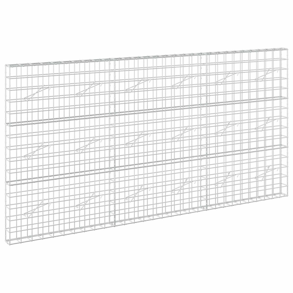 Γκαμπιόν με σύρμα 5 mm και πλέγμα 10x10 cm 300x10x150 εκ - Pakobazaar