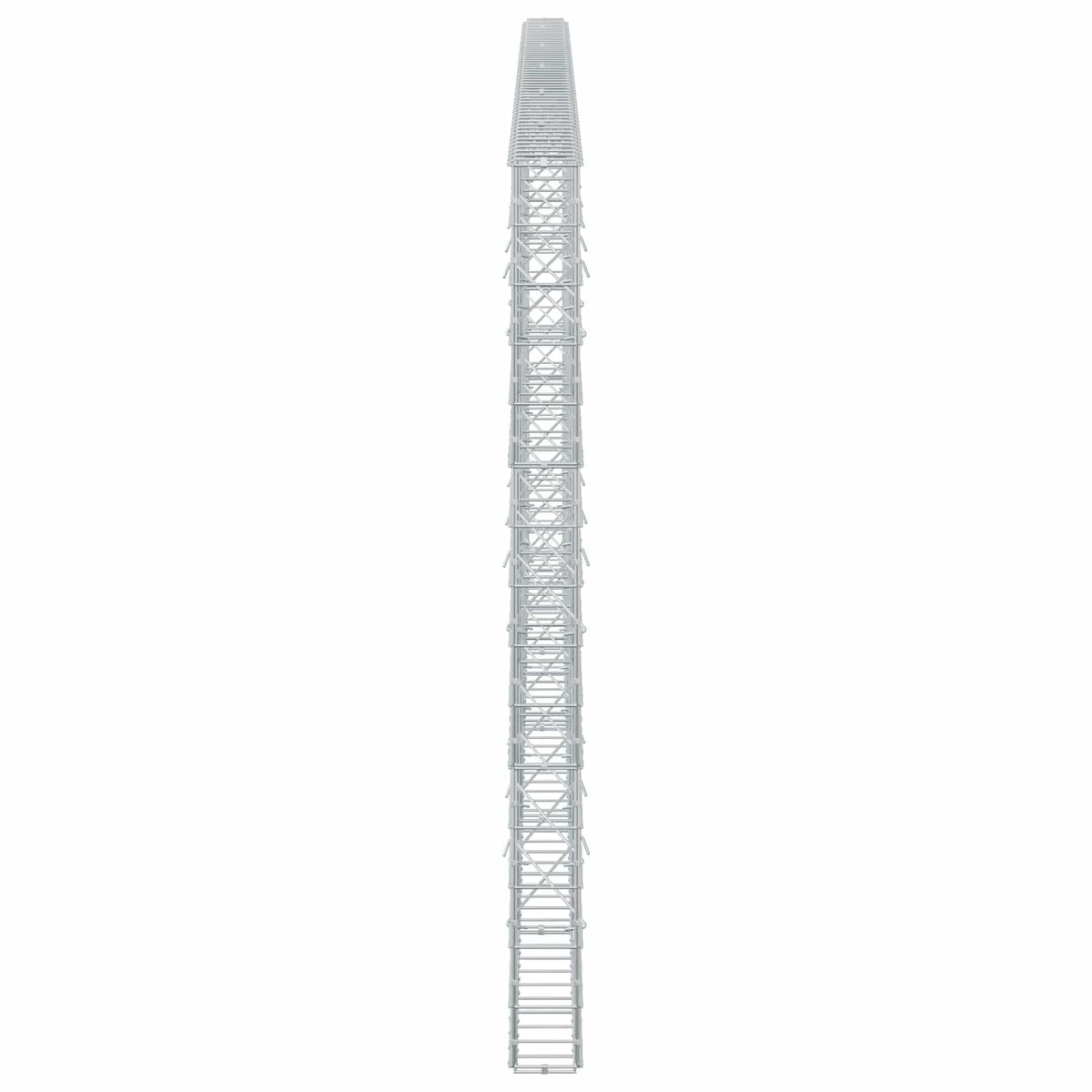 Γκαμπιόν με σύρμα 5 mm και πλέγμα 10x10 cm 550x10x150 εκ - Pakobazaar