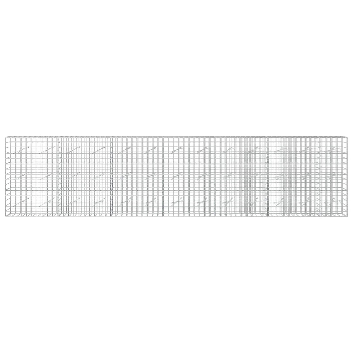 Γκαμπιόν με σύρμα 5 mm και πλέγμα 10x10 cm 650x10x150 εκ - Pakobazaar