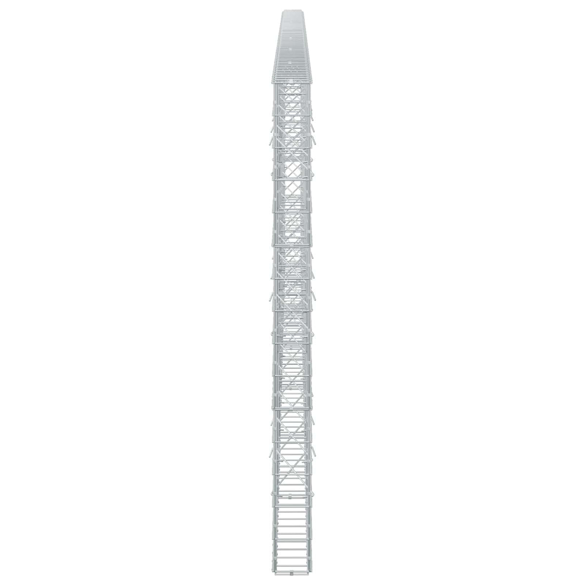 Γκαμπιόν με σύρμα 5 mm και πλέγμα 10x10 cm 700x10x150 εκ. - Pakobazaar