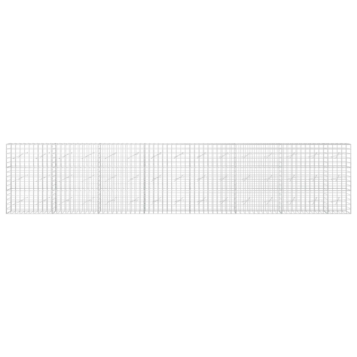 Γκαμπιόν με σύρμα 5 mm και πλέγμα 10x10 cm 750x10x150 εκ - Pakobazaar