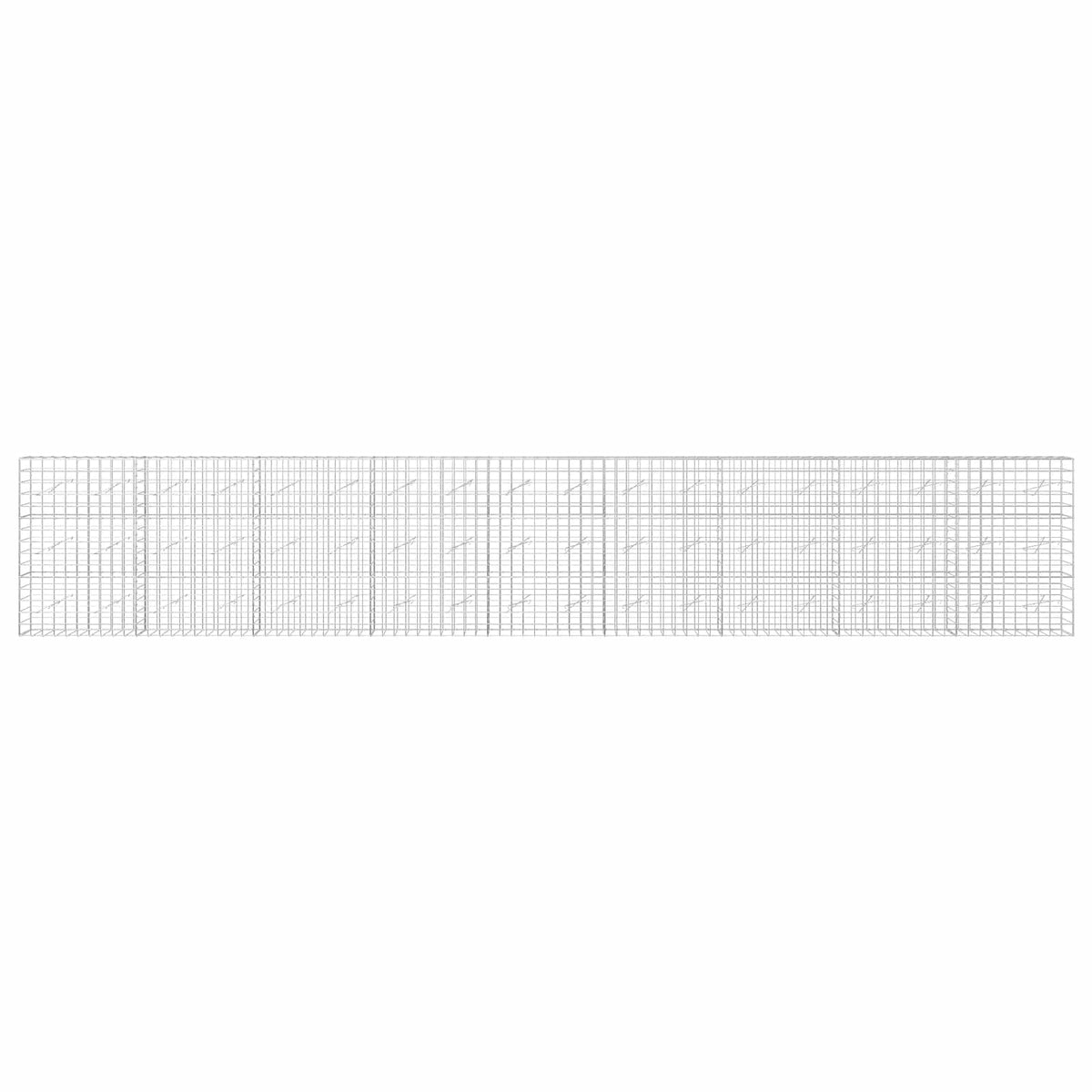Γκαμπιόν με σύρμα 5 mm και πλέγμα 10x10 cm 900x10x150 εκ - Pakobazaar