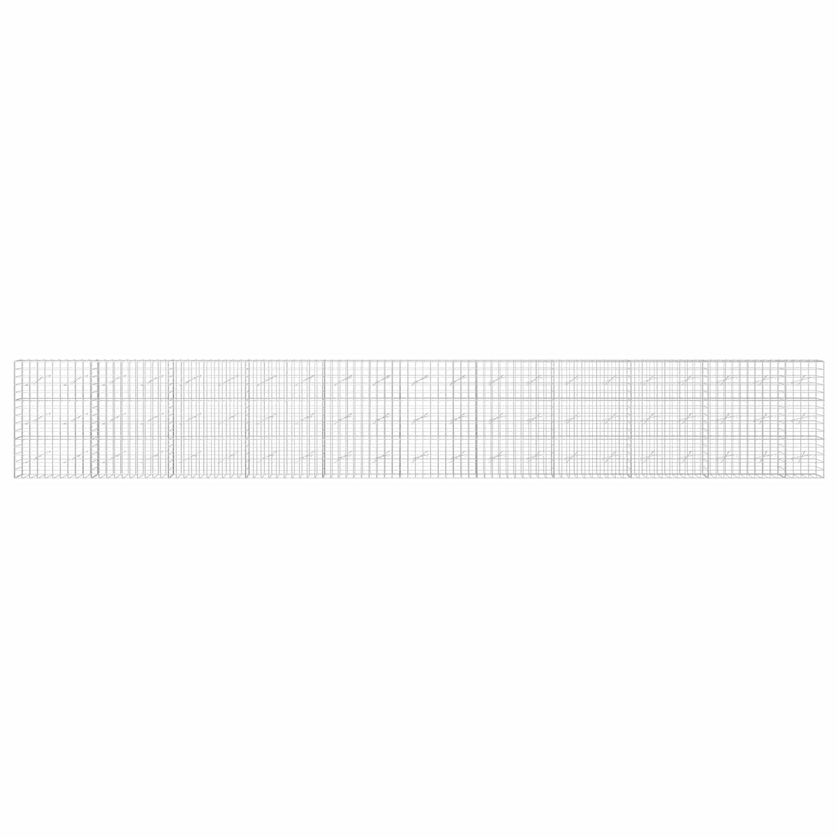 Γκαμπιόν με σύρμα 5 mm και πλέγμα 10x10 cm 1050x10x150 εκ - Pakobazaar