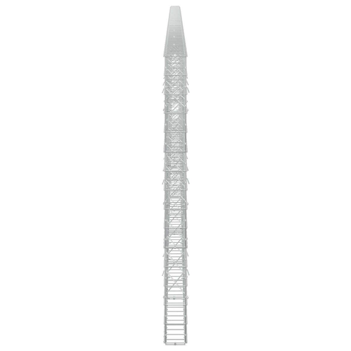 Γκαμπιόν με σύρμα 5 mm και πλέγμα 10x10 cm 1050x10x150 εκ - Pakobazaar