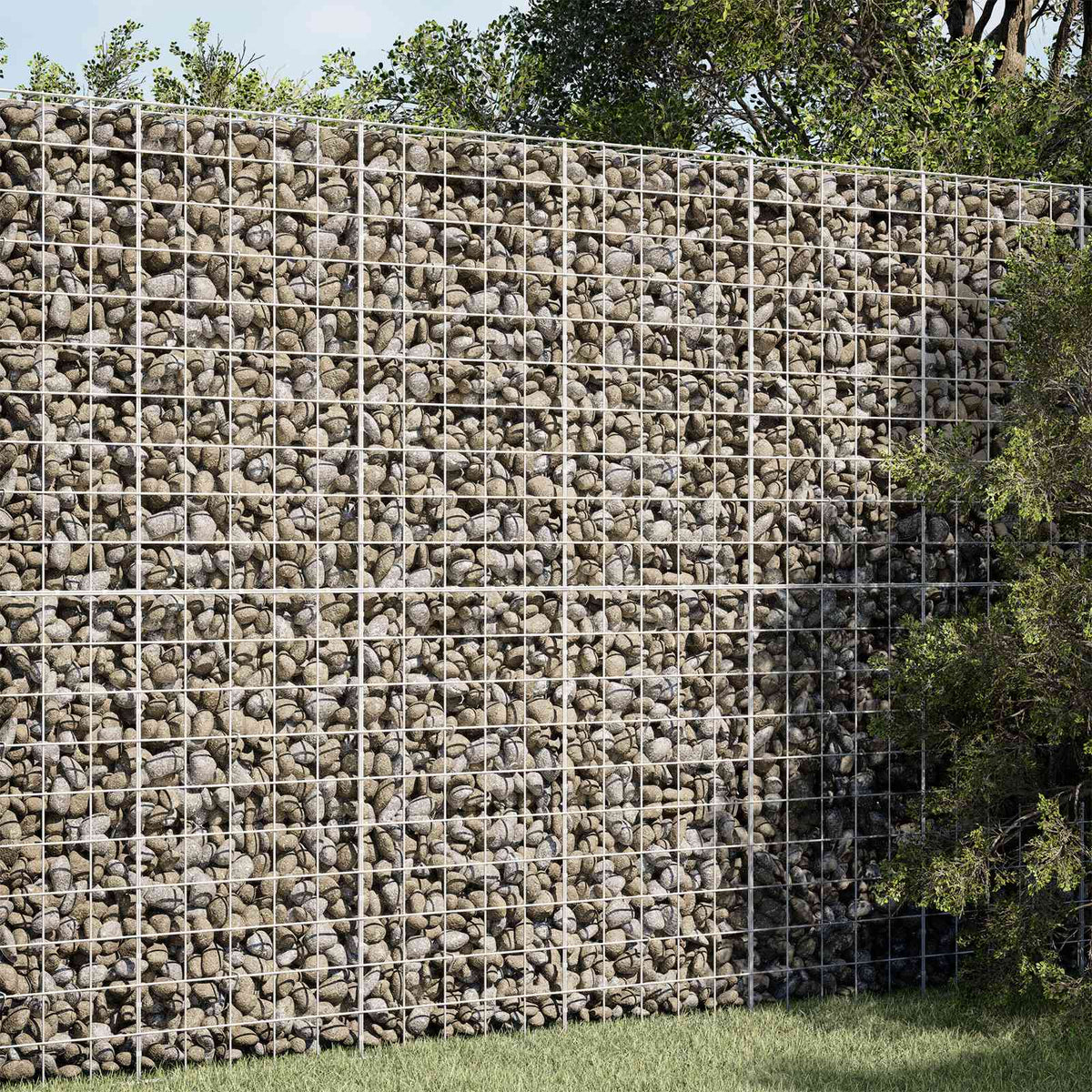 Γκαμπιόν με σύρμα 5 mm και πλέγμα 10x10 cm 50x10x200 εκ - Pakobazaar