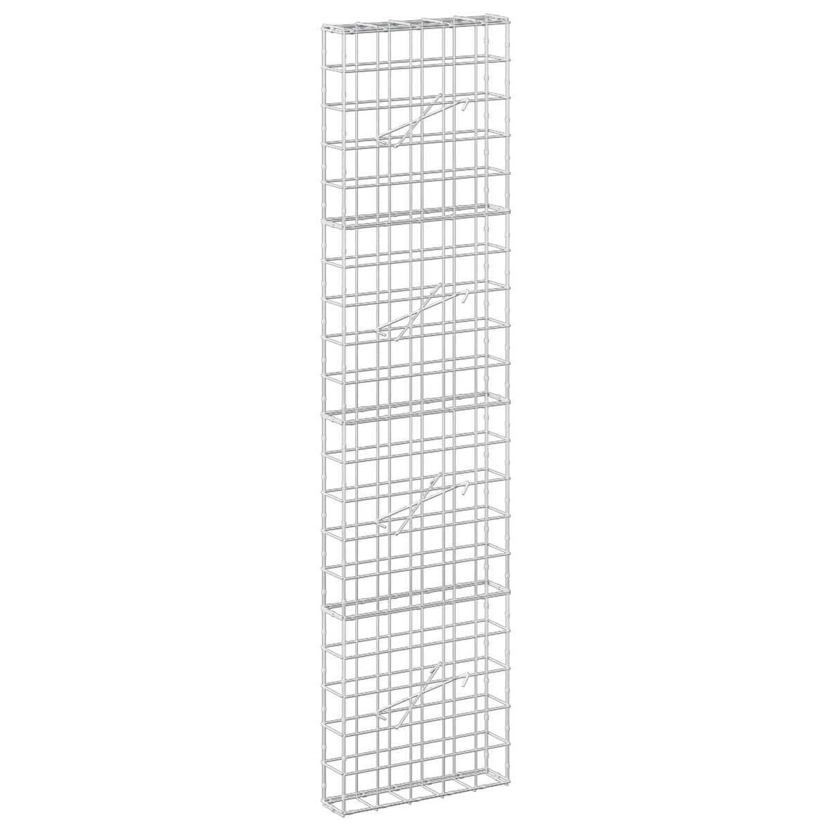 Γκαμπιόν με σύρμα 5 mm και πλέγμα 10x10 cm 50x10x200 εκ - Pakobazaar