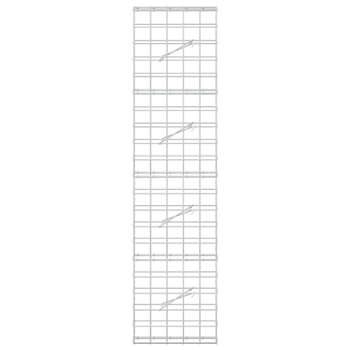 Γκαμπιόν με σύρμα 5 mm και πλέγμα 10x10 cm 50x10x200 εκ - Pakobazaar