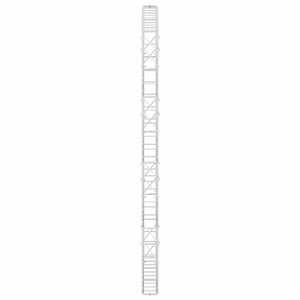 Γκαμπιόν με σύρμα 5 mm και πλέγμα 10x10 cm 100x10x200 εκ - Pakobazaar