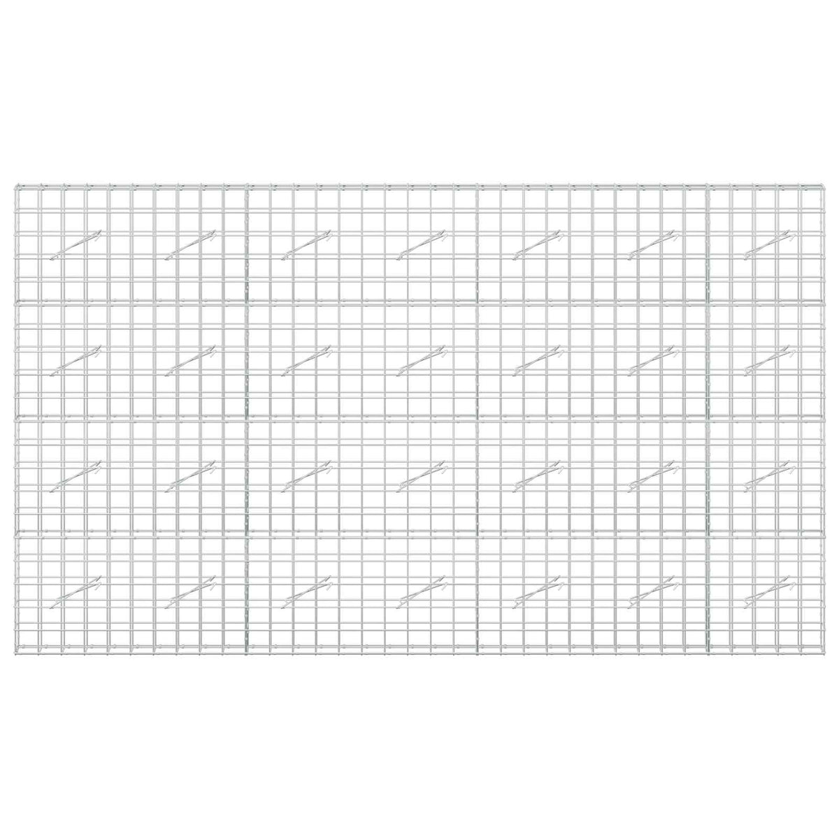 Γκαμπιόν με σύρμα 5 mm και πλέγμα 10x10 cm 350x10x200 εκ. - Pakobazaar