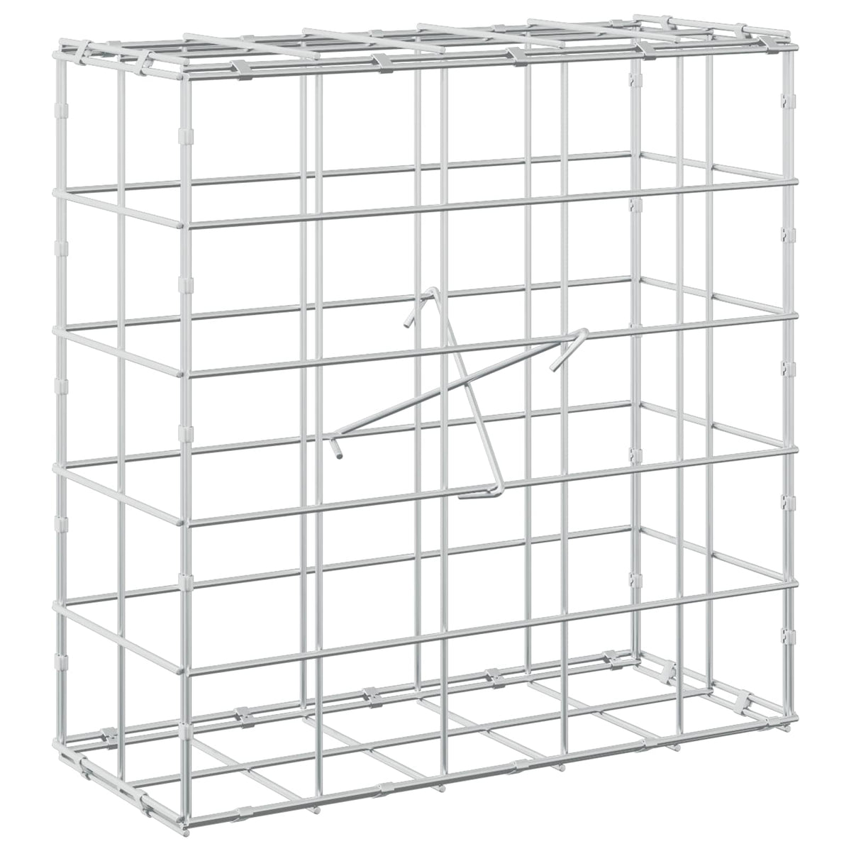Γκαμπιόν με σύρμα 5 mm και πλέγμα 10x10 cm 50x20x50 εκ - Pakobazaar