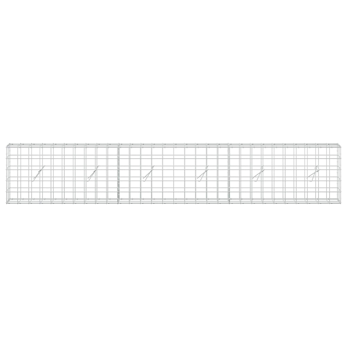 Γκαμπιόν με σύρμα 5 mm και πλέγμα 10x10 cm 300x20x50 εκ - Pakobazaar