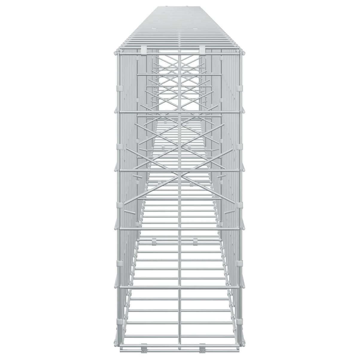Γκαμπιόν με σύρμα 5 mm και πλέγμα 10x10 cm 450x20x50 εκ