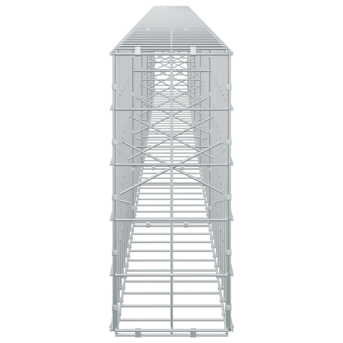 Γκαμπιόν με σύρμα 5 mm και πλέγμα 10x10 cm 500x20x50 εκ - Pakobazaar