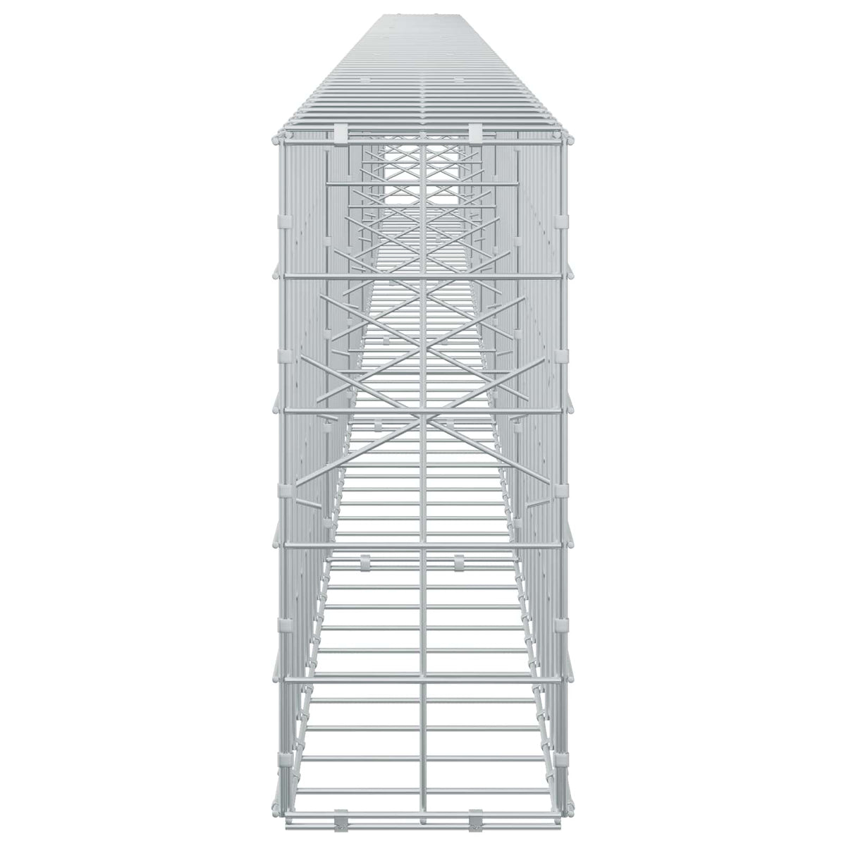 Γκαμπιόν με σύρμα 5 mm και πλέγμα 10x10 cm 600x20x50 εκ - Pakobazaar