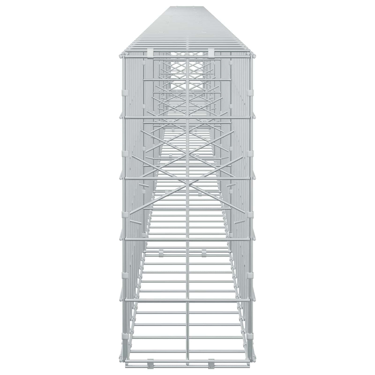 Γκαμπιόν με σύρμα 5 mm και πλέγμα 10x10 cm 650x20x50 εκ - Pakobazaar
