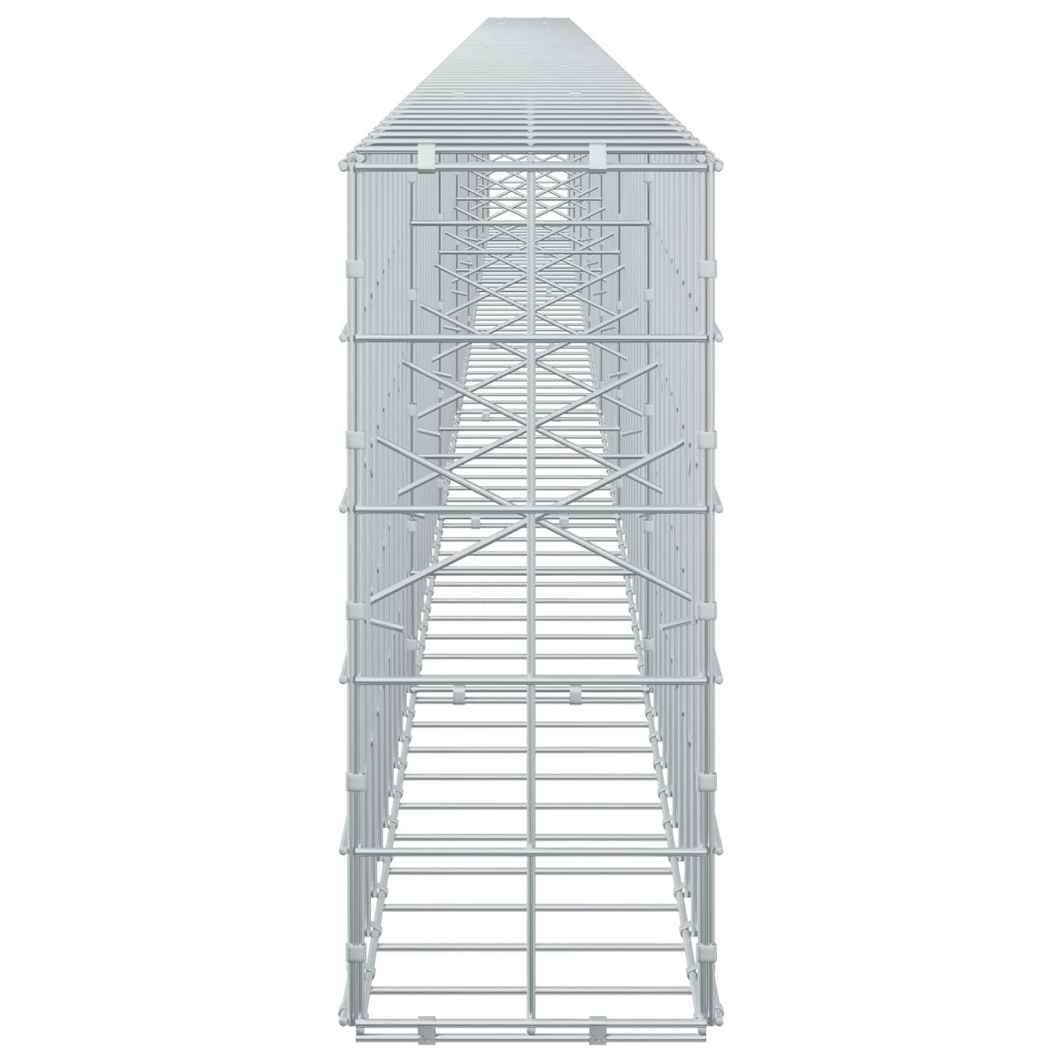 Γκαμπιόν με σύρμα 5 mm και πλέγμα 10x10 cm 700x20x50 εκ - Pakobazaar
