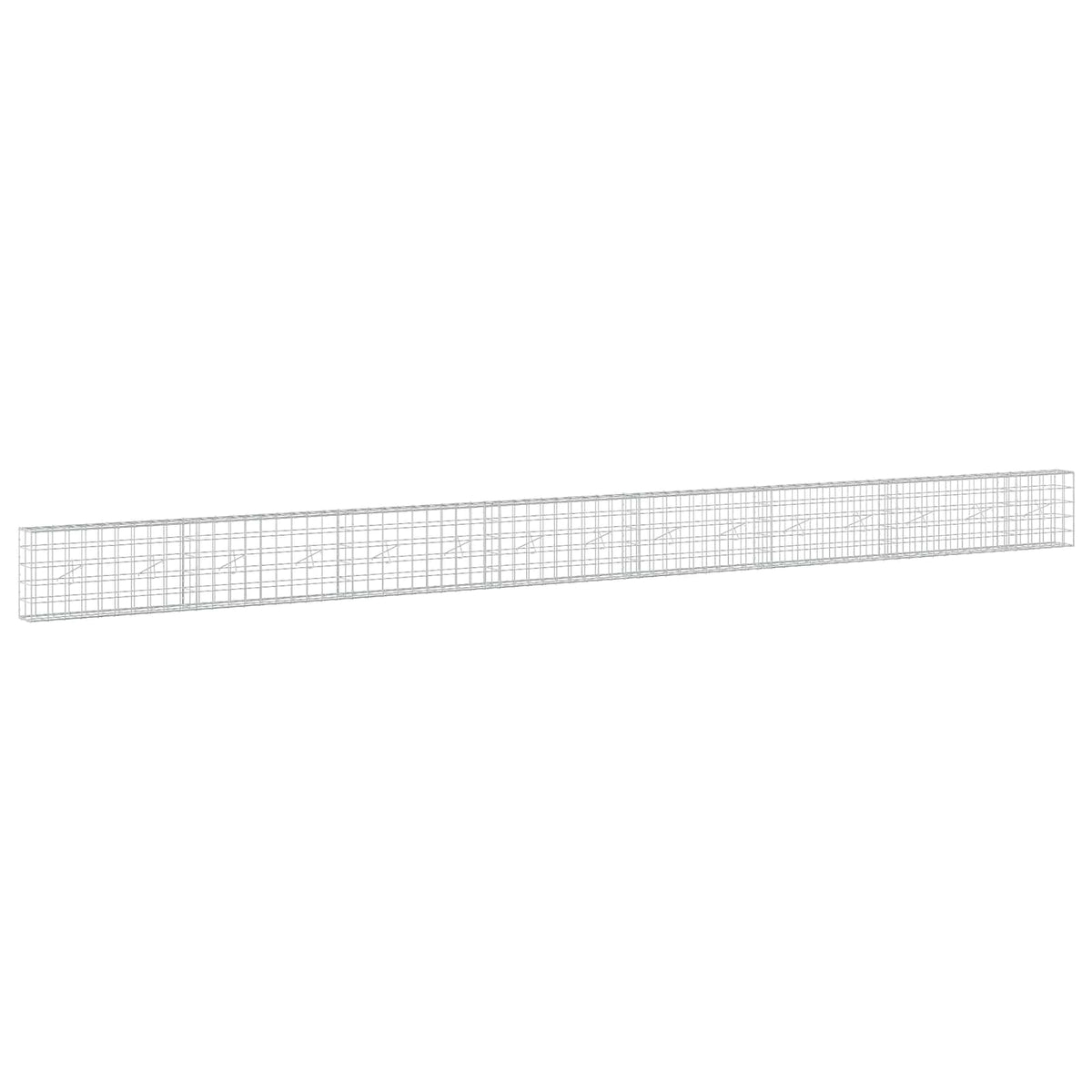 Γκαμπιόν με σύρμα 5 mm και πλέγμα 10x10 cm 750x20x50 εκ - Pakobazaar