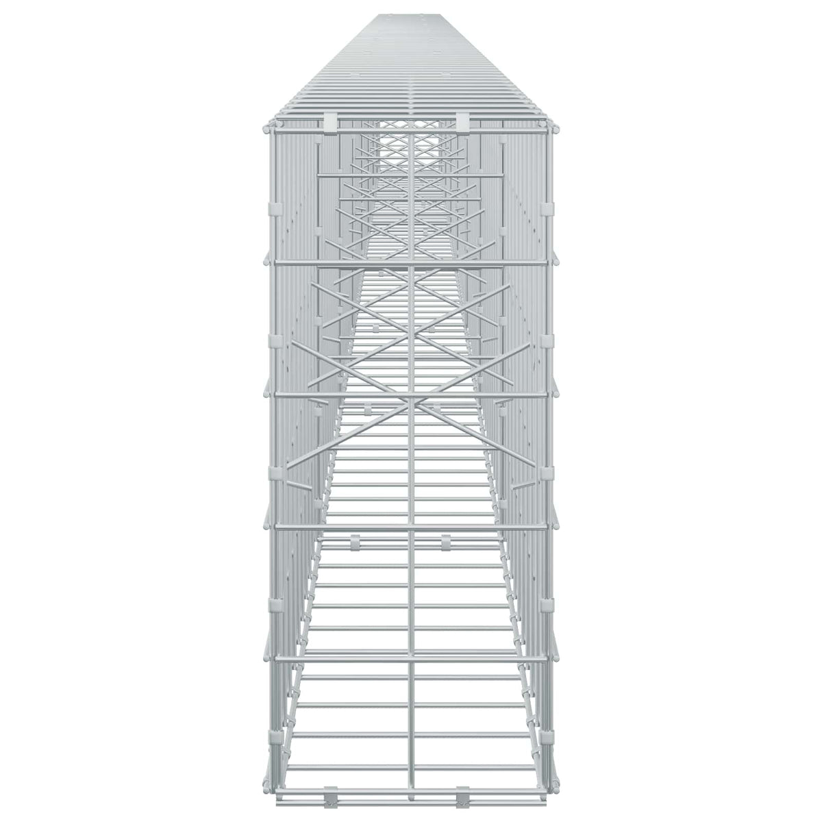 Γκαμπιόν με σύρμα 5 mm και πλέγμα 10x10 cm 750x20x50 εκ - Pakobazaar