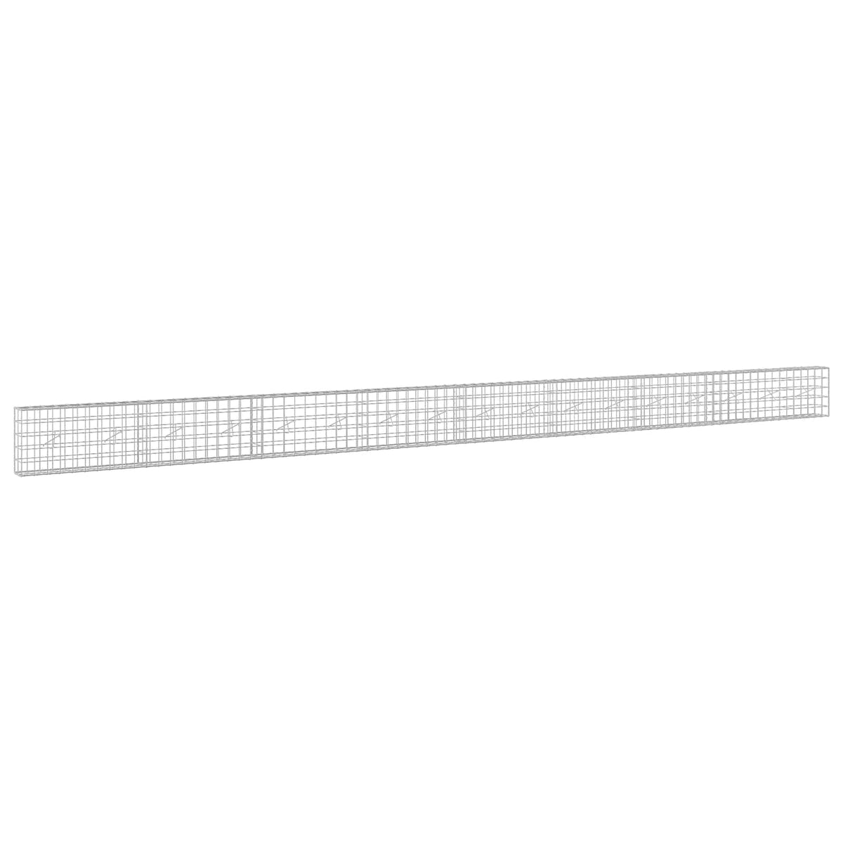 Γκαμπιόν με σύρμα 5 mm και πλέγμα 10x10 cm 850x20x50 εκ - Pakobazaar