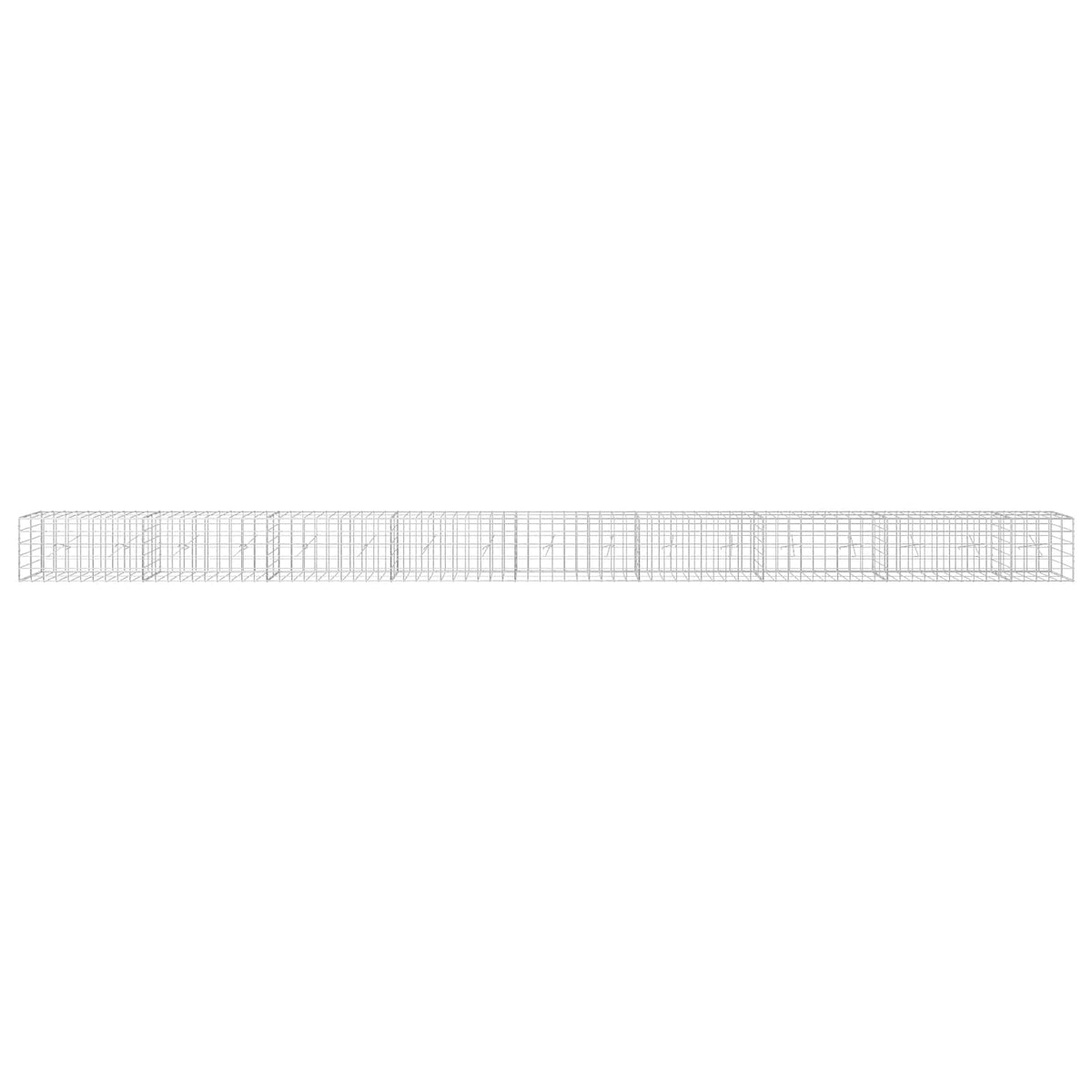 Γκαμπιόν με σύρμα 5 mm και πλέγμα 10x10 cm 850x20x50 εκ - Pakobazaar