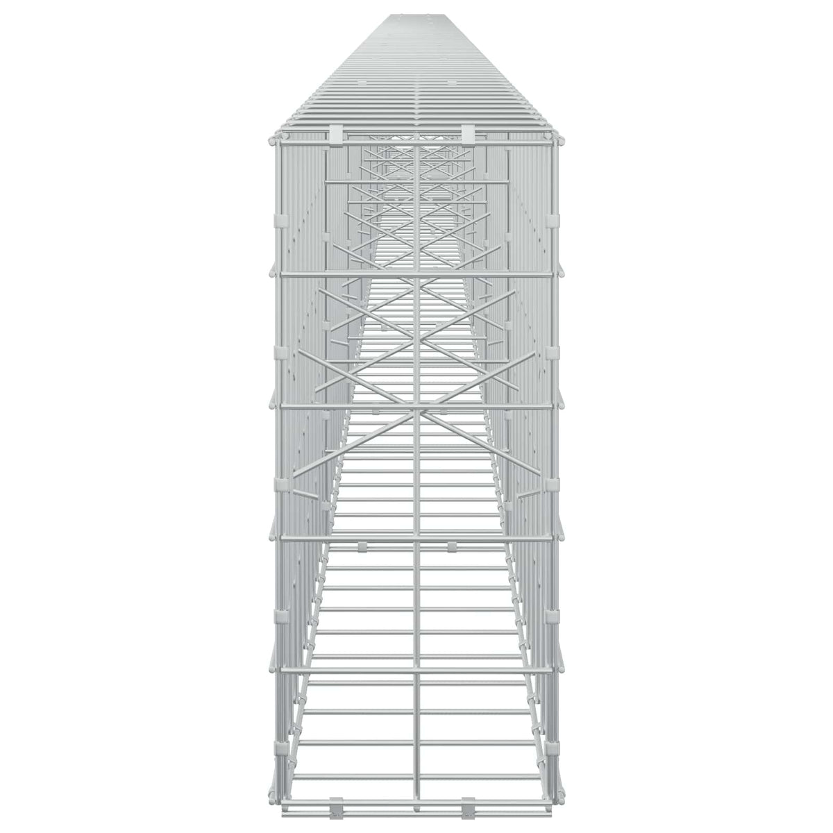 Γκαμπιόν με σύρμα 5 mm και πλέγμα 10x10 cm 850x20x50 εκ - Pakobazaar
