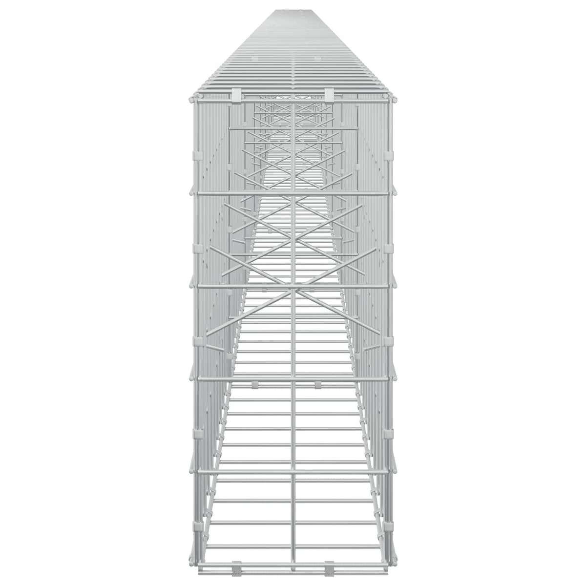 Γκαμπιόν με σύρμα 5 mm και πλέγμα 10x10 cm 900x20x50 εκ - Pakobazaar