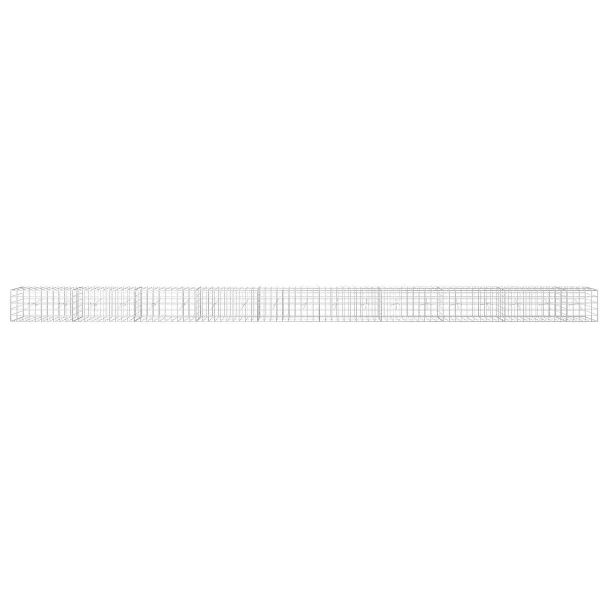 Γκαμπιόν με σύρμα 5 mm και πλέγμα 10x10 cm 950x20x50 εκ - Pakobazaar