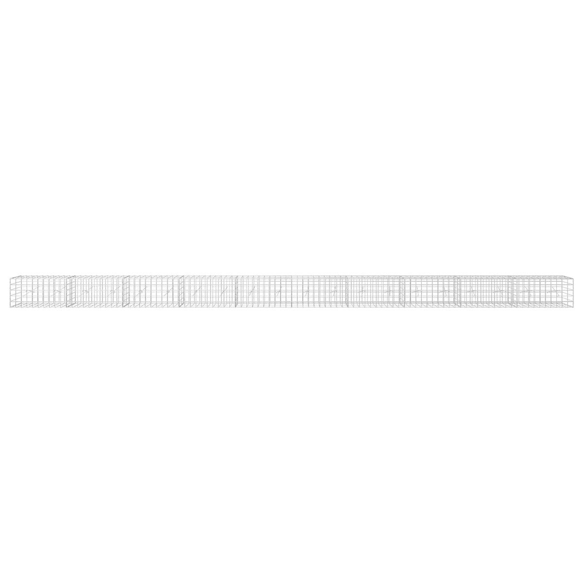 Γκαμπιόν με σύρμα 5 mm και πλέγμα 10x10 cm 1000x20x50 εκ - Pakobazaar