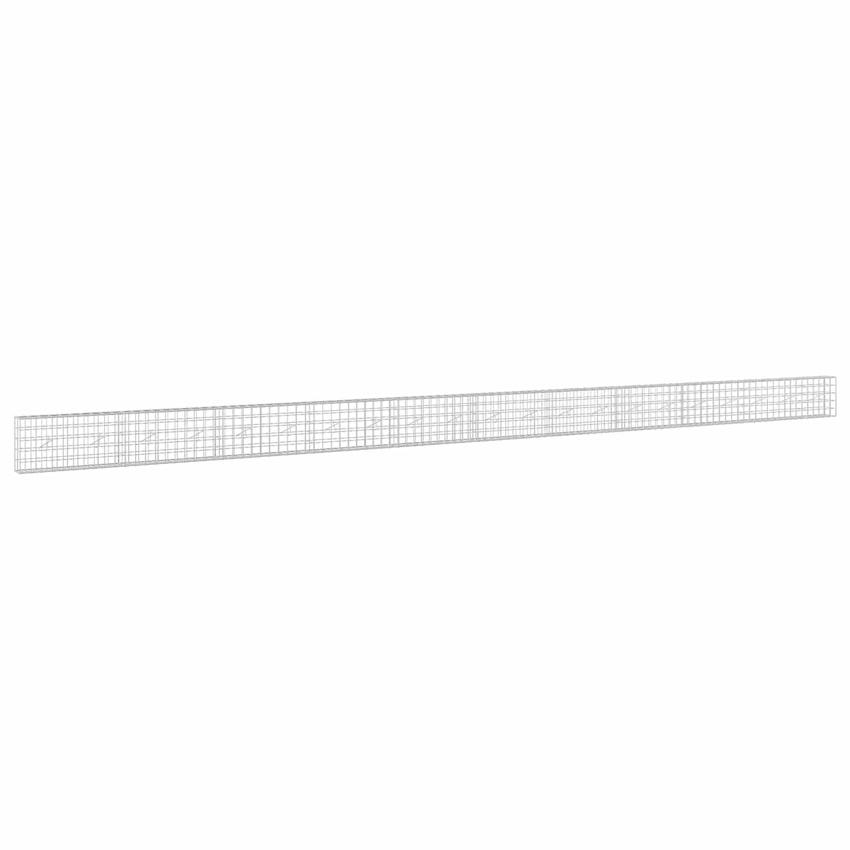 Γκαμπιόν με σύρμα 5 mm και πλέγμα 10x10 cm 1050x20x50 εκ - Pakobazaar