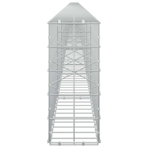 Γκαμπιόν με σύρμα 5 mm και πλέγμα 10x10 cm 1150x20x50 εκ - Pakobazaar