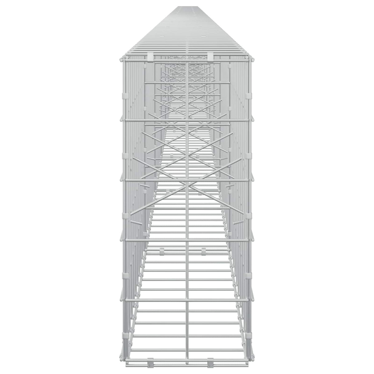 Γκαμπιόν με σύρμα 5 mm και πλέγμα 10x10 cm 1200x20x50 εκ - Pakobazaar