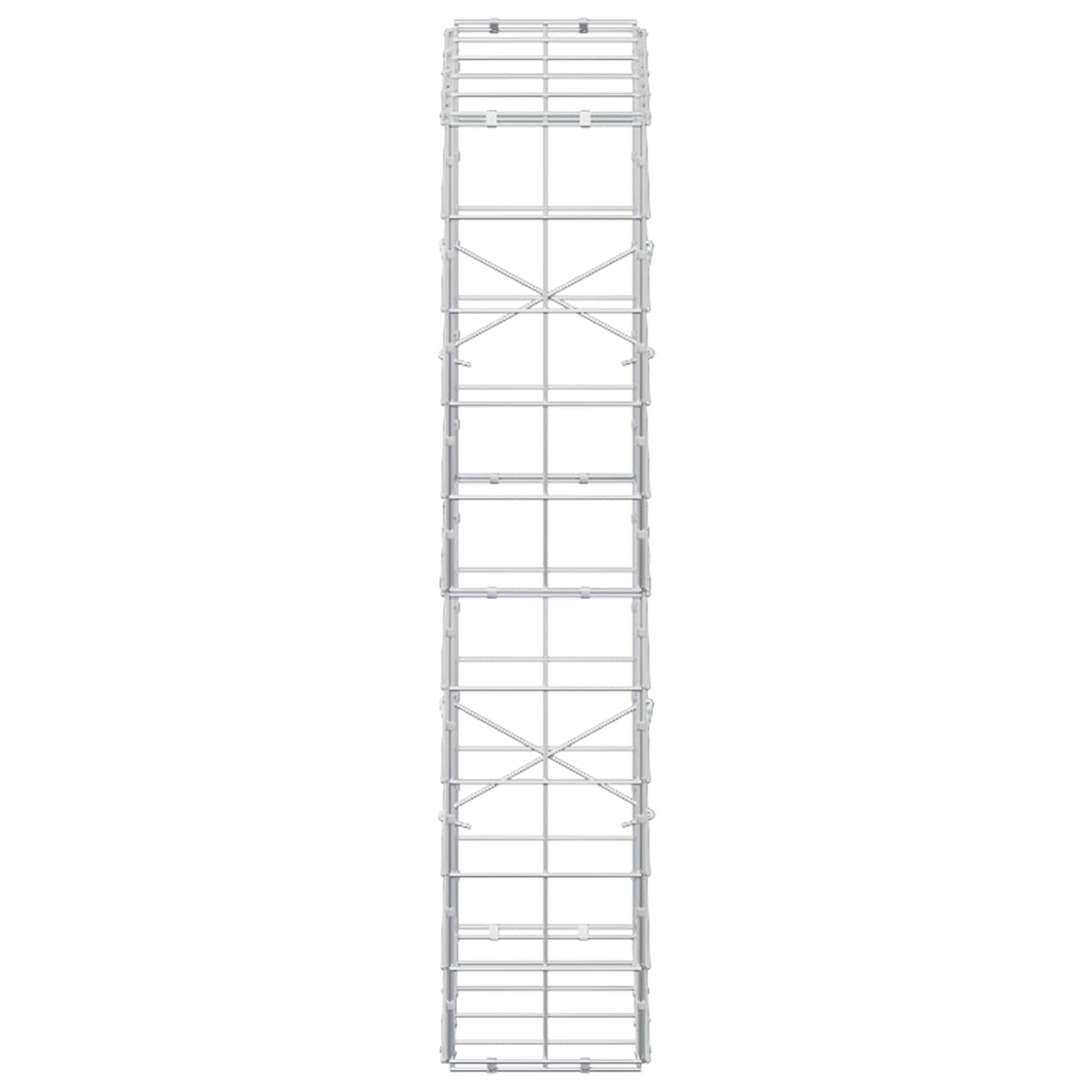 Γκαμπιόν με σύρμα 5 mm και πλέγμα 10x10 cm 50x20x100 εκ - Pakobazaar