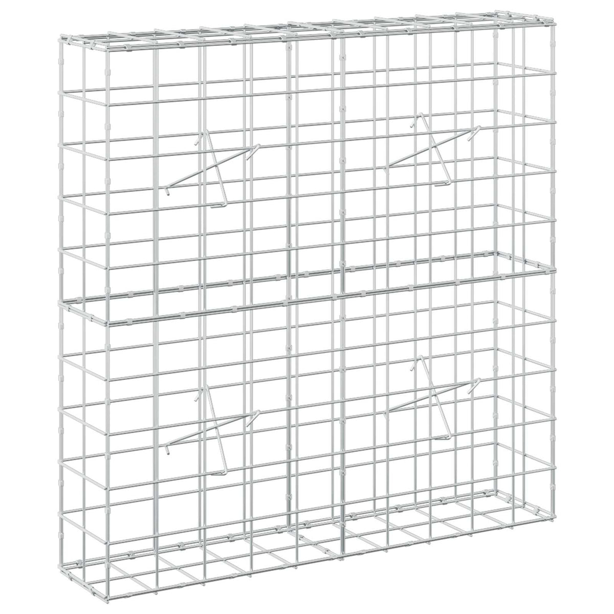 Γκαμπιόν με σύρμα 5 mm και πλέγμα 10x10 cm 100x20x100 εκ. - Pakobazaar