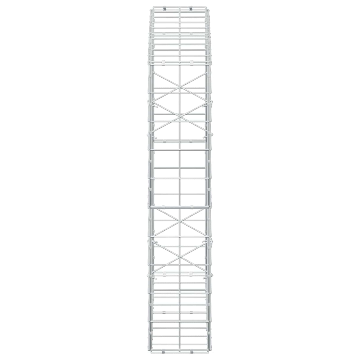 Γκαμπιόν με σύρμα 5 mm και πλέγμα 10x10 cm 100x20x100 εκ. - Pakobazaar