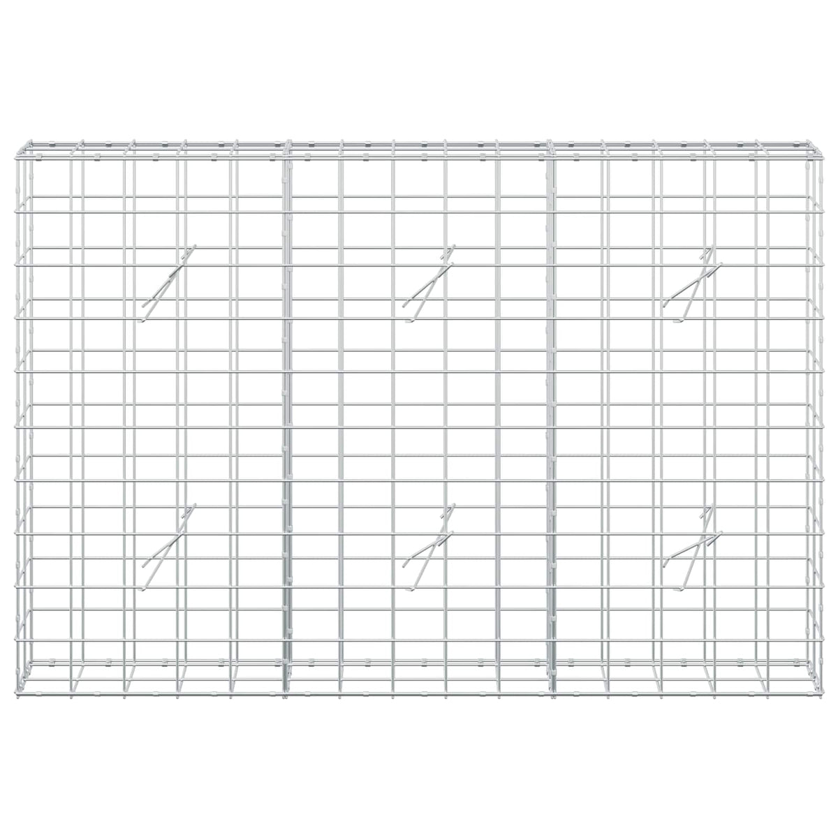 Γκαμπιόν με σύρμα 5 mm και πλέγμα 10x10 cm 150x20x100 εκ - Pakobazaar
