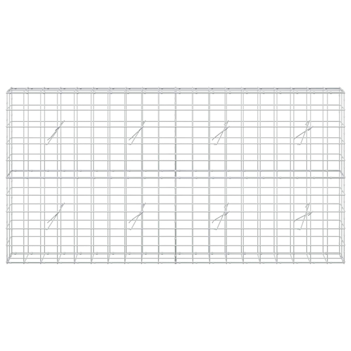 Γκαμπιόν με σύρμα 5 mm και πλέγμα 10x10 cm 200x20x100 εκ