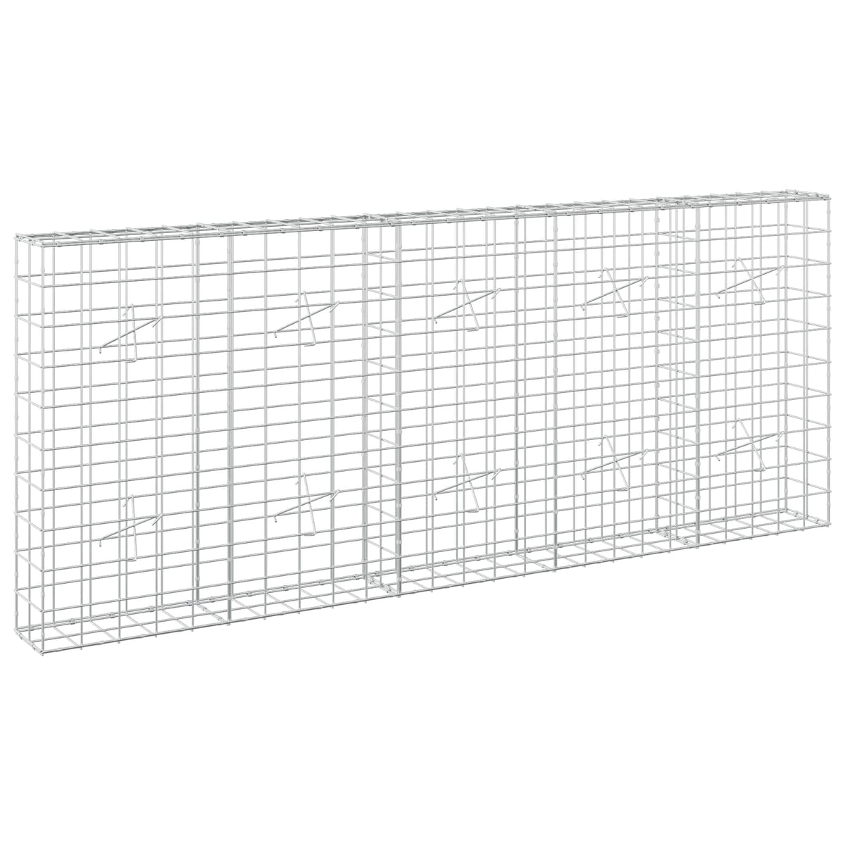 Γκαμπιόν με σύρμα 5 mm και πλέγμα 10x10 cm 250x20x100 εκ