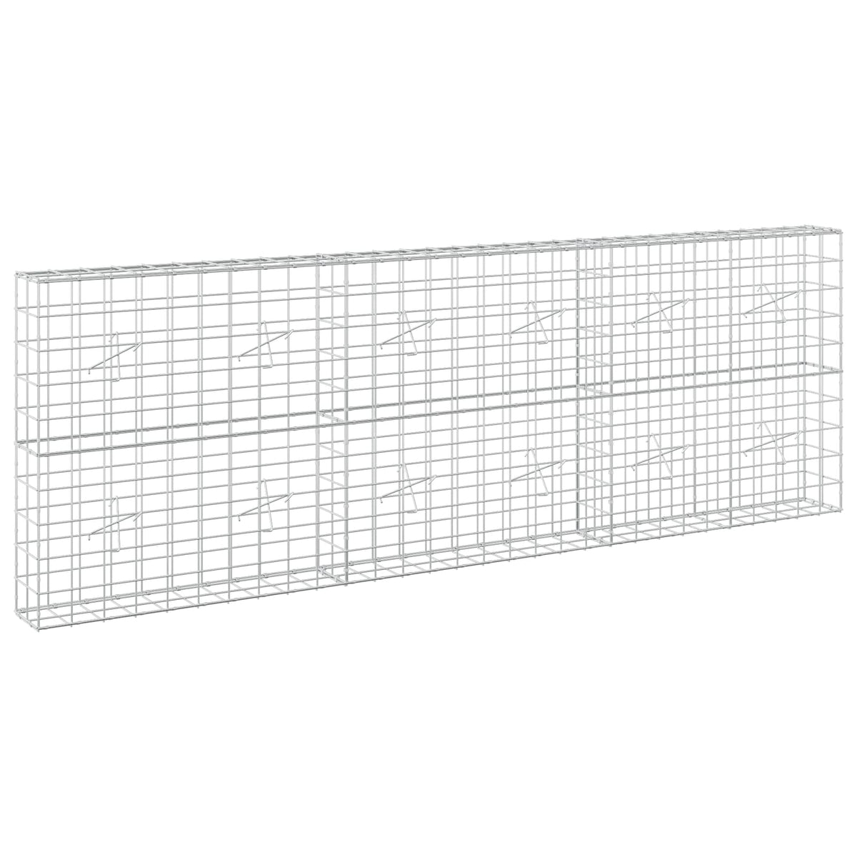 Γκαμπιόν με σύρμα 5 mm και πλέγμα 10x10 cm 300x20x100 εκ