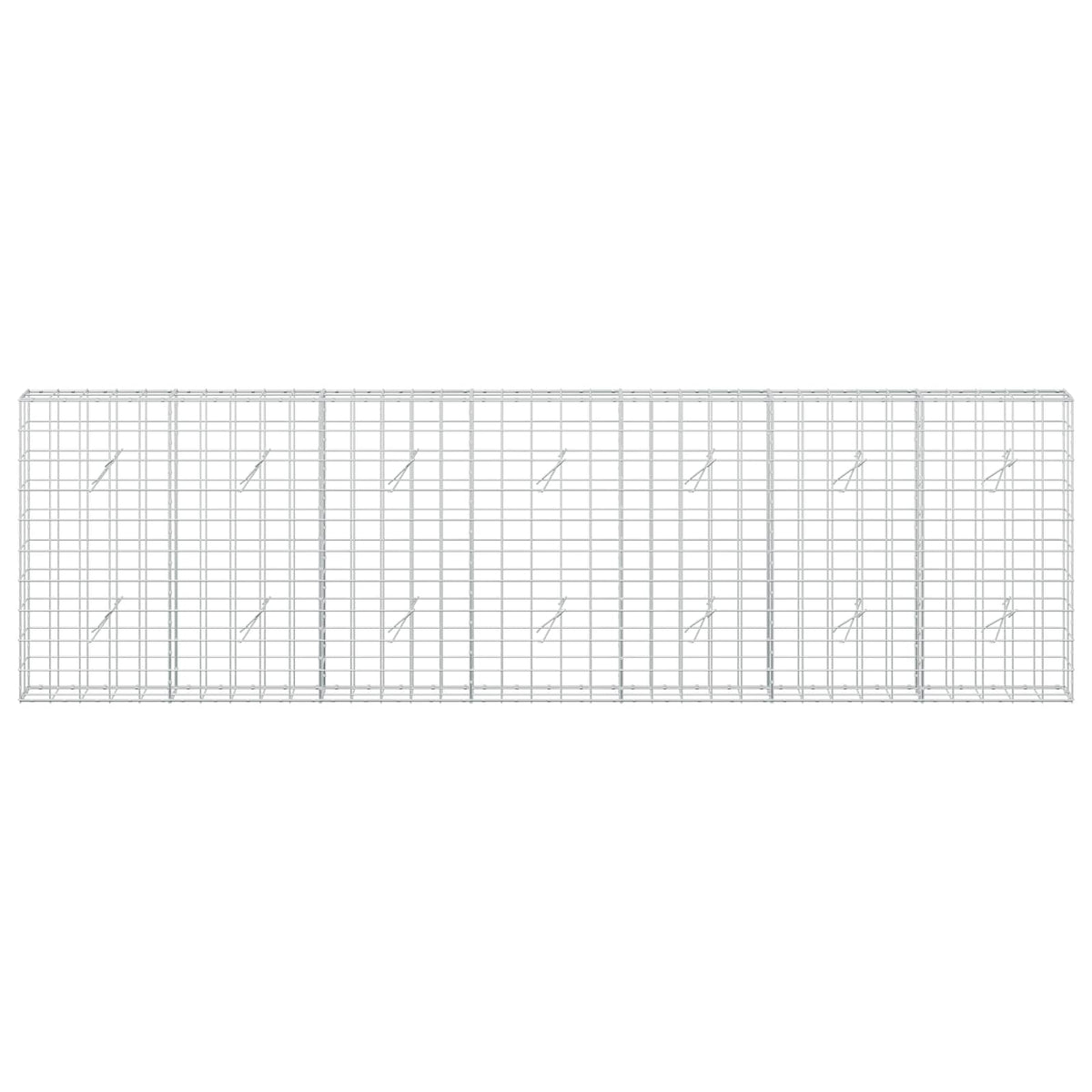 Γκαμπιόν με σύρμα 5 mm και πλέγμα 10x10 cm 350x20x100 εκ - Pakobazaar