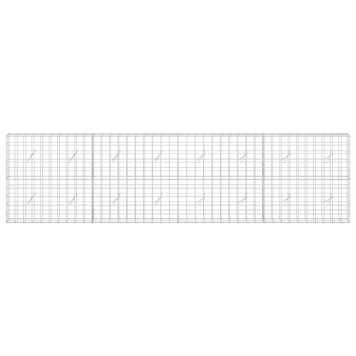 Γκαμπιόν με σύρμα 5 mm και πλέγμα 10x10 cm 400x20x100 εκ