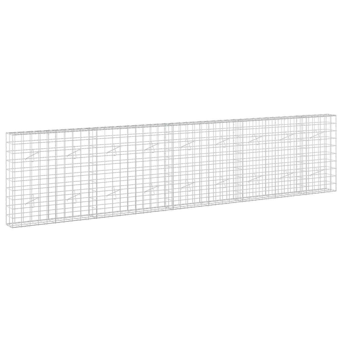 Γκαμπιόν με σύρμα 5 mm και πλέγμα 10x10 cm 450x20x100 εκ