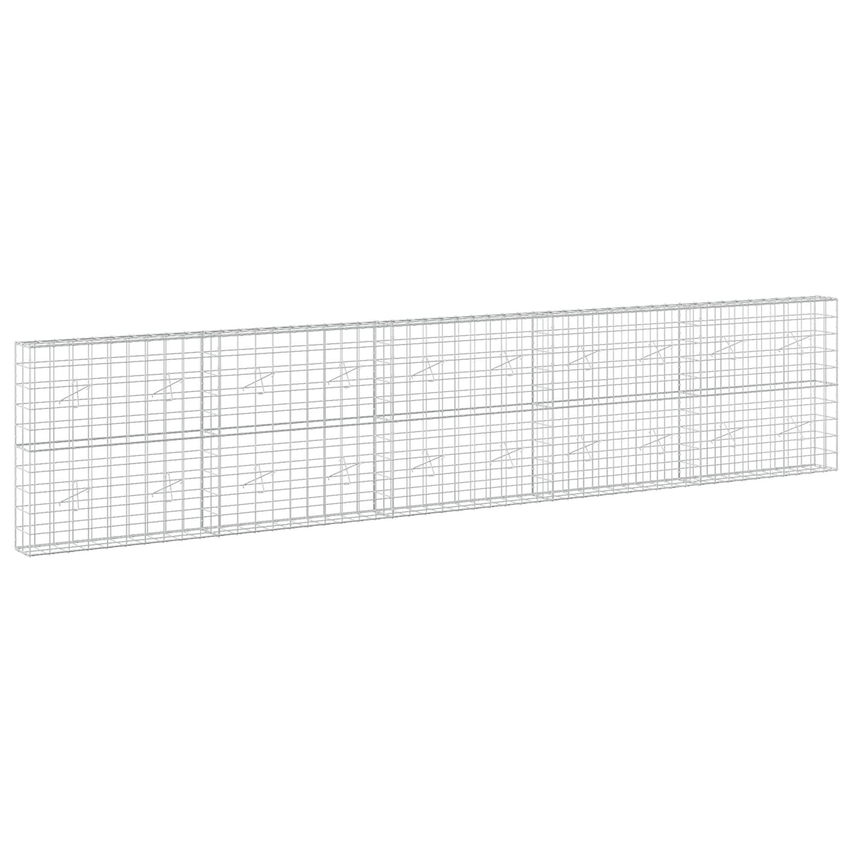 Γκαμπιόν με σύρμα 5 mm και πλέγμα 10x10 cm 500x20x100 εκ - Pakobazaar