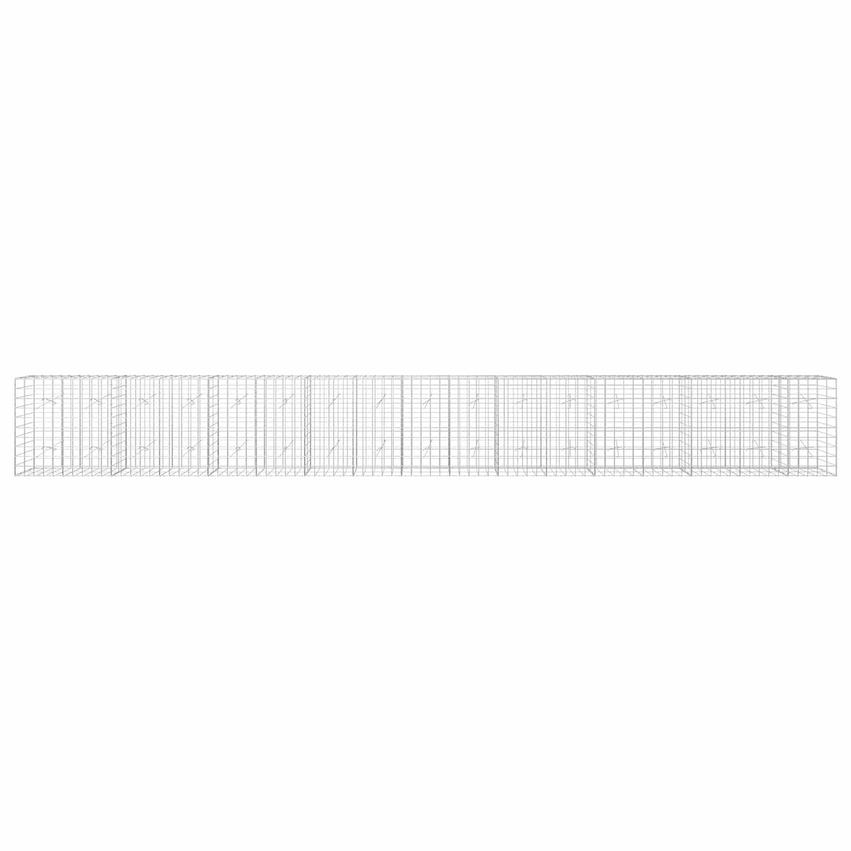 Γκαμπιόν με σύρμα 5 mm και πλέγμα 10x10 cm 850x20x100 εκ - Pakobazaar