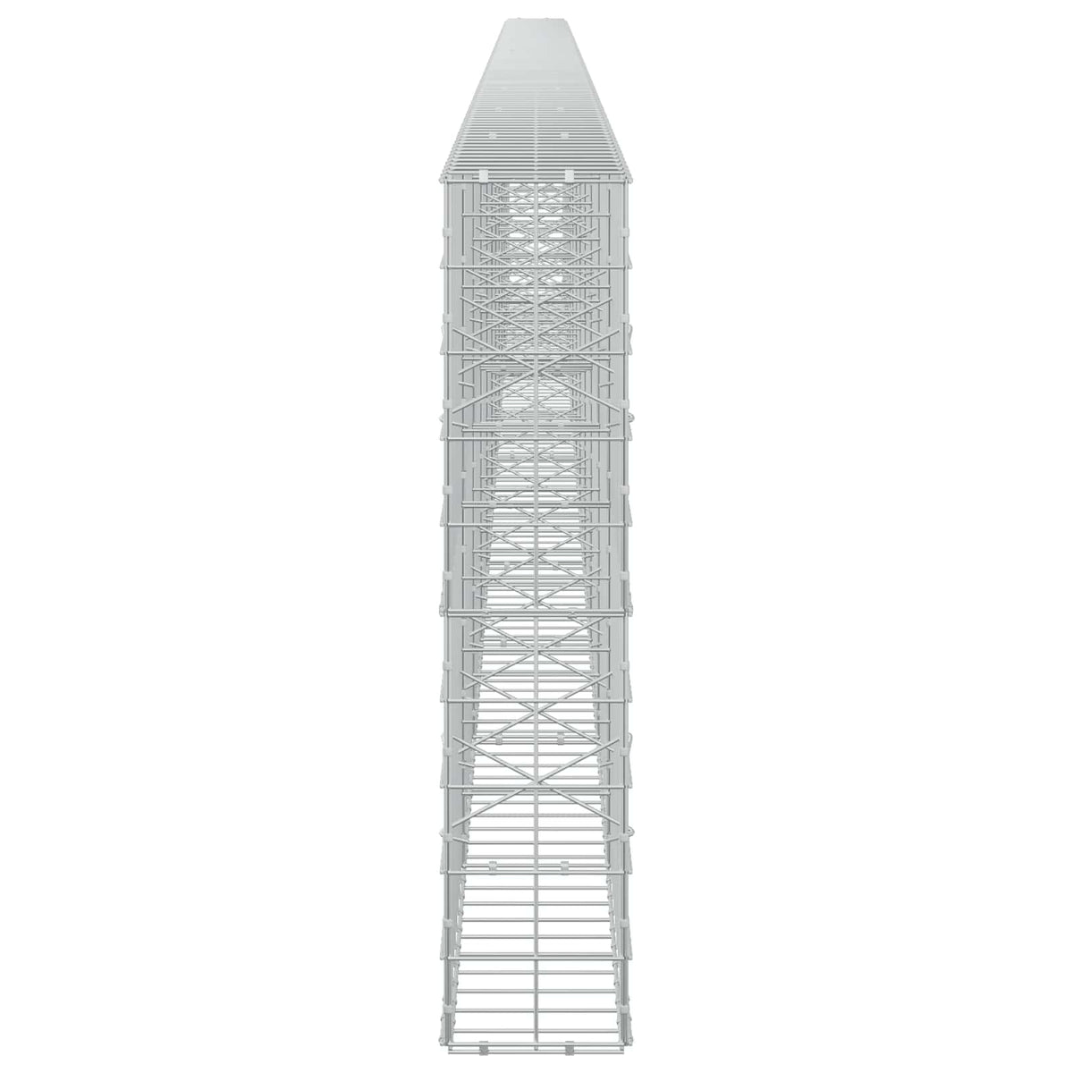 Γκαμπιόν με σύρμα 5 mm και πλέγμα 10x10 cm 1100x20x100 εκ - Pakobazaar